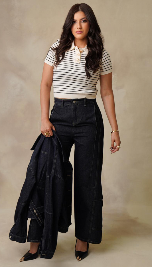 Indigo luxe Denim set