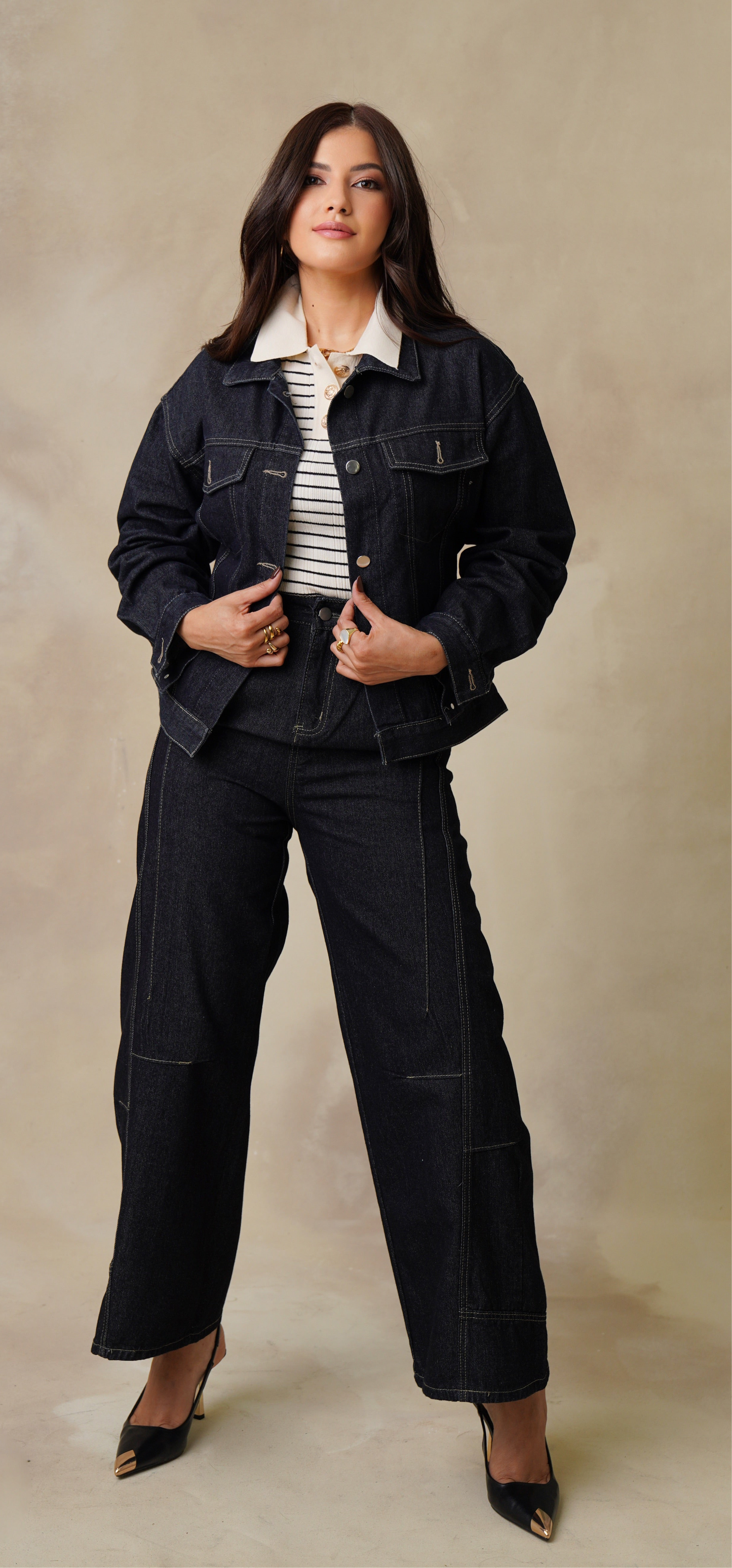 Indigo luxe Denim set