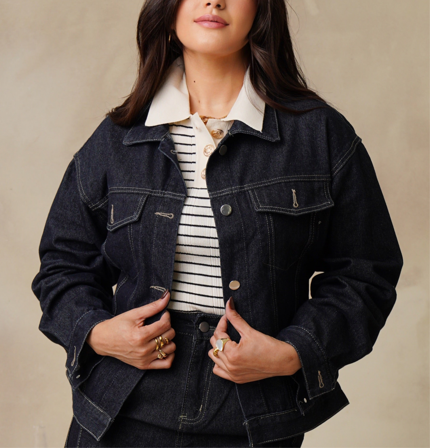 Indigo luxe Denim set