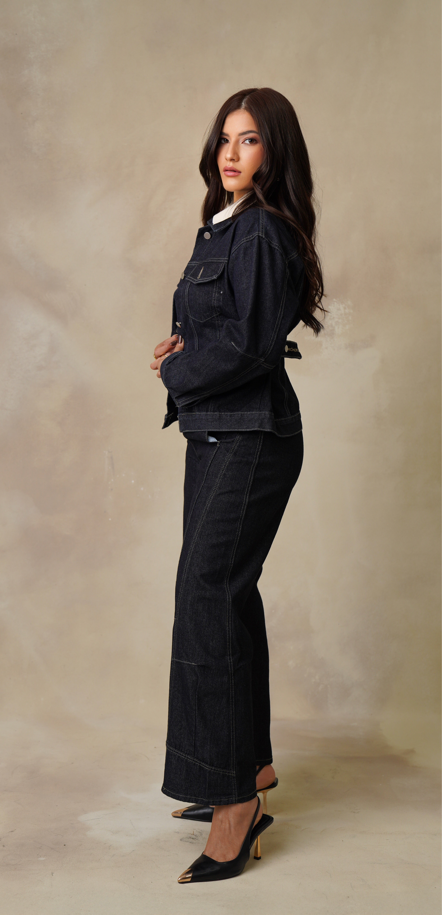 Indigo luxe Denim set