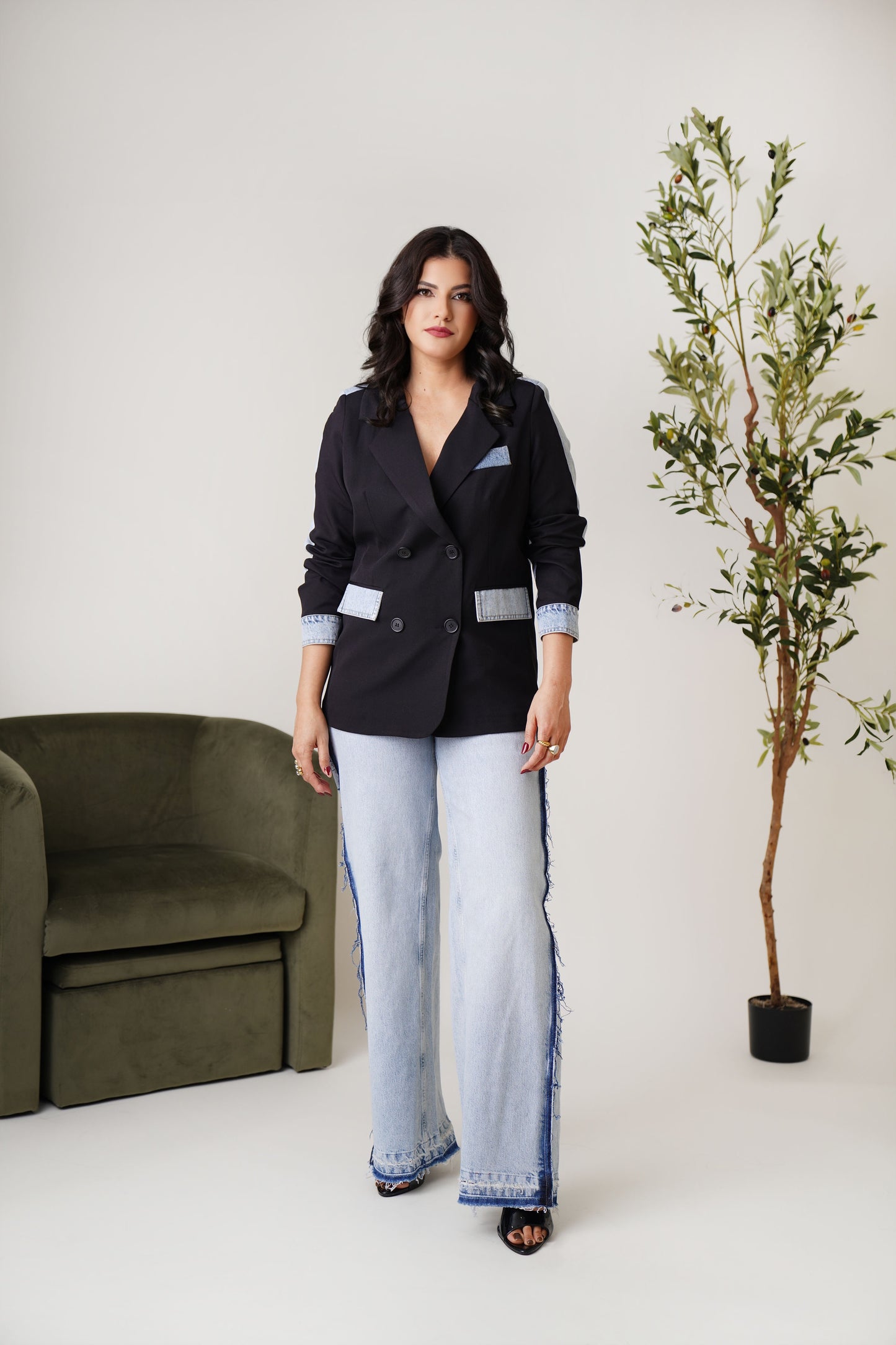Blazer with Denim