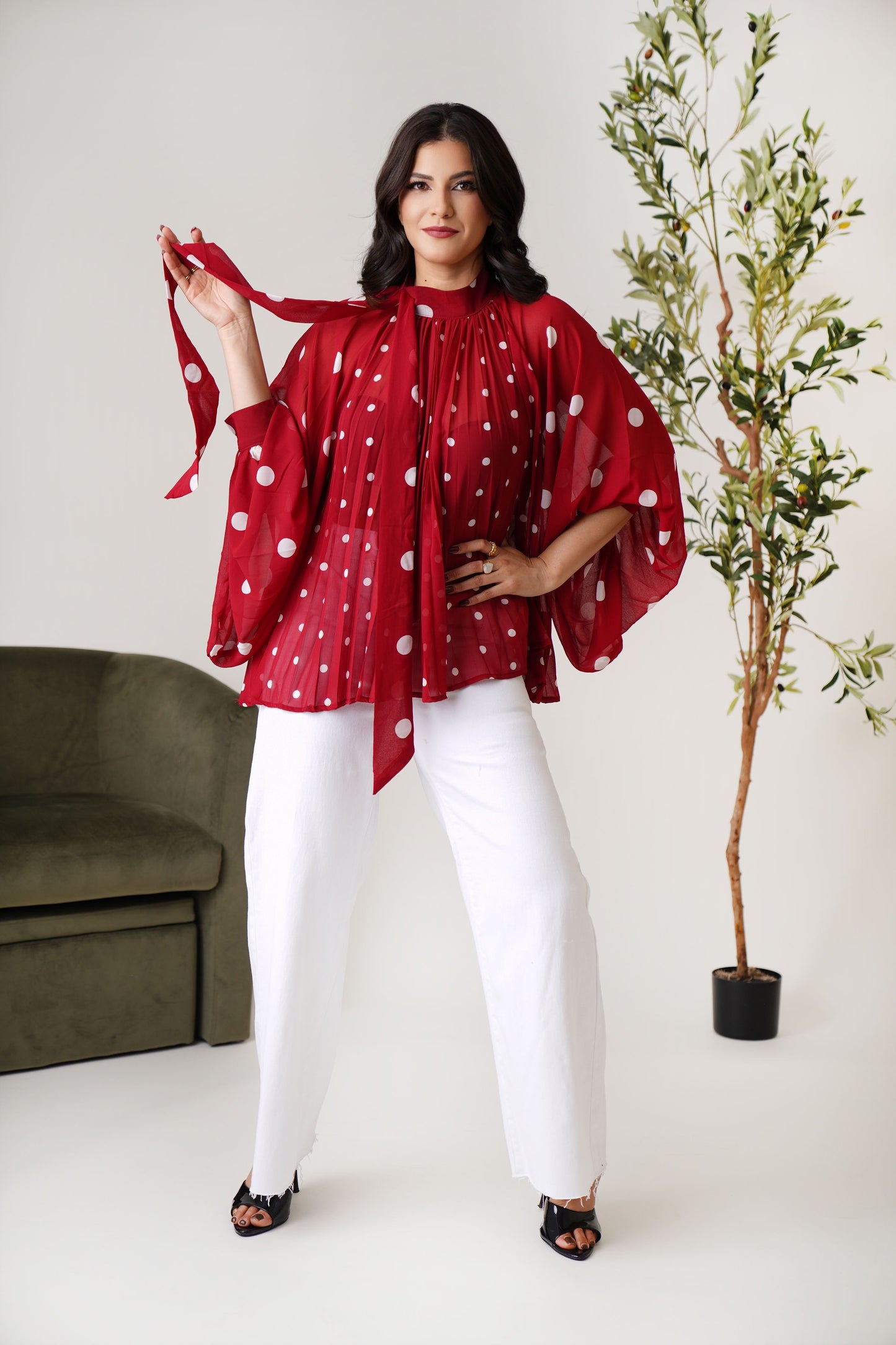 Blouse polka dot