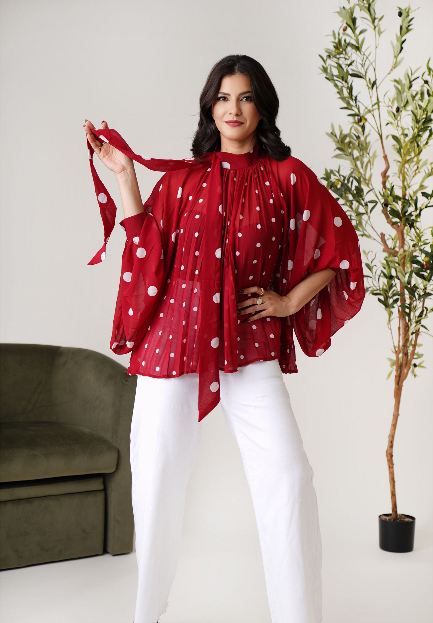 Blouse polka dot