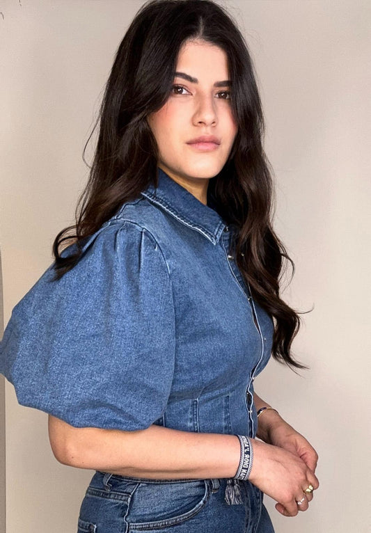 Wild Denim Top